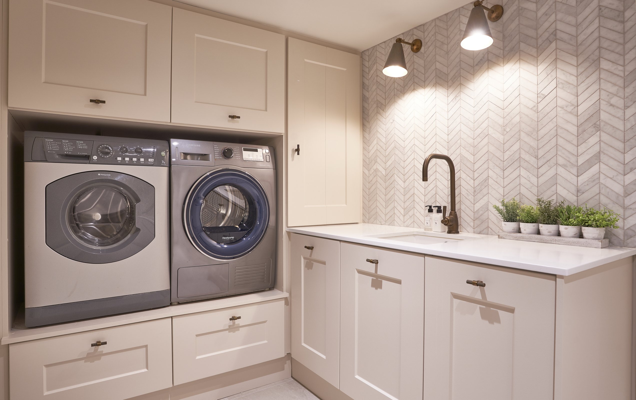 Laundry room with extra storage